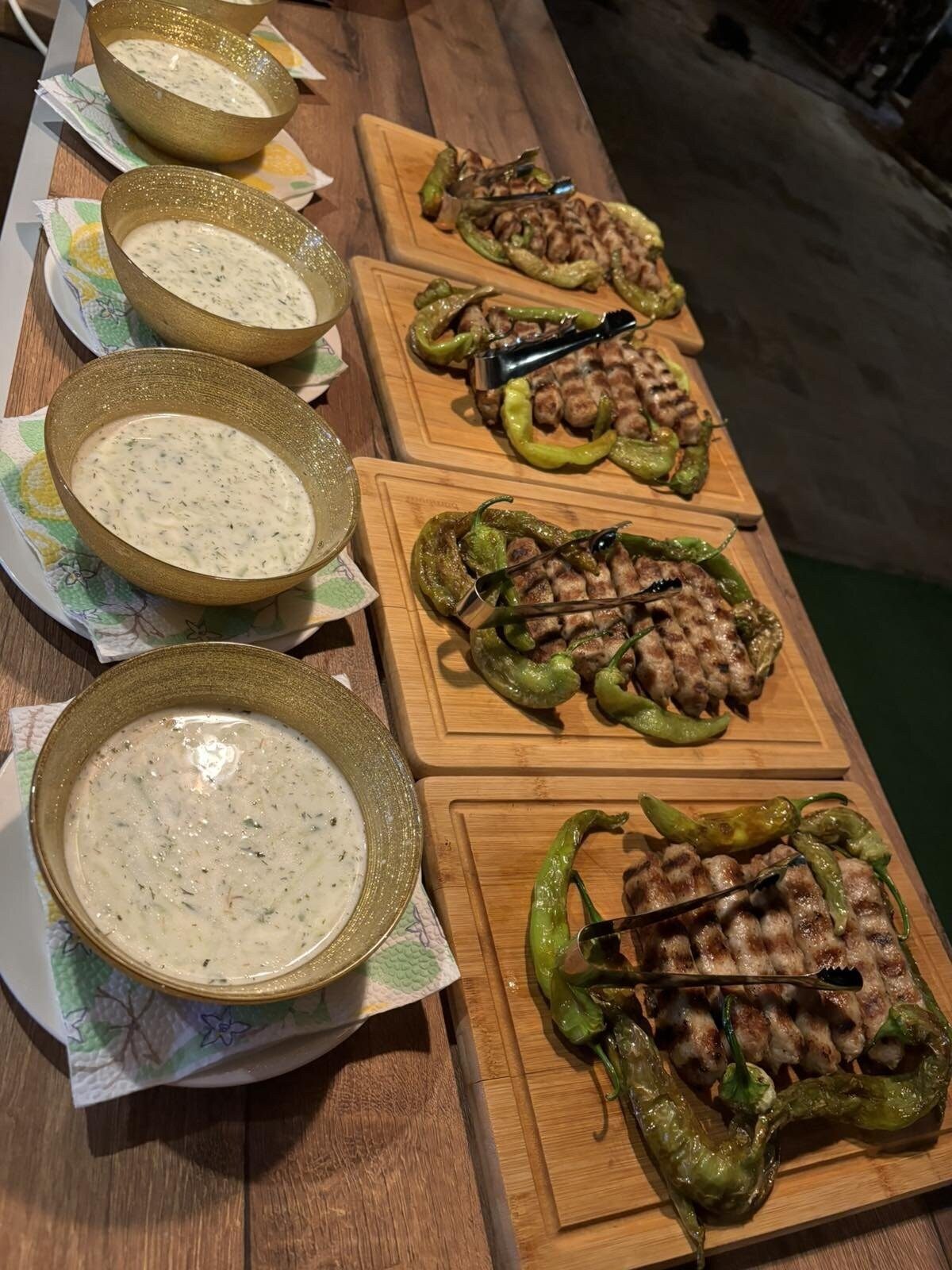 From the table